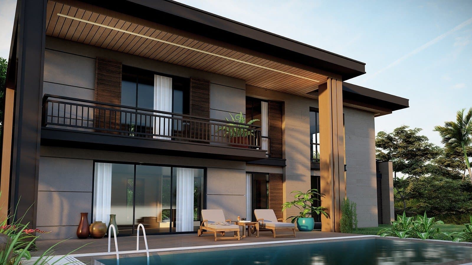 Villa in a Peaceful Complex Surrounded by Nature in Trabzon Ortahisar