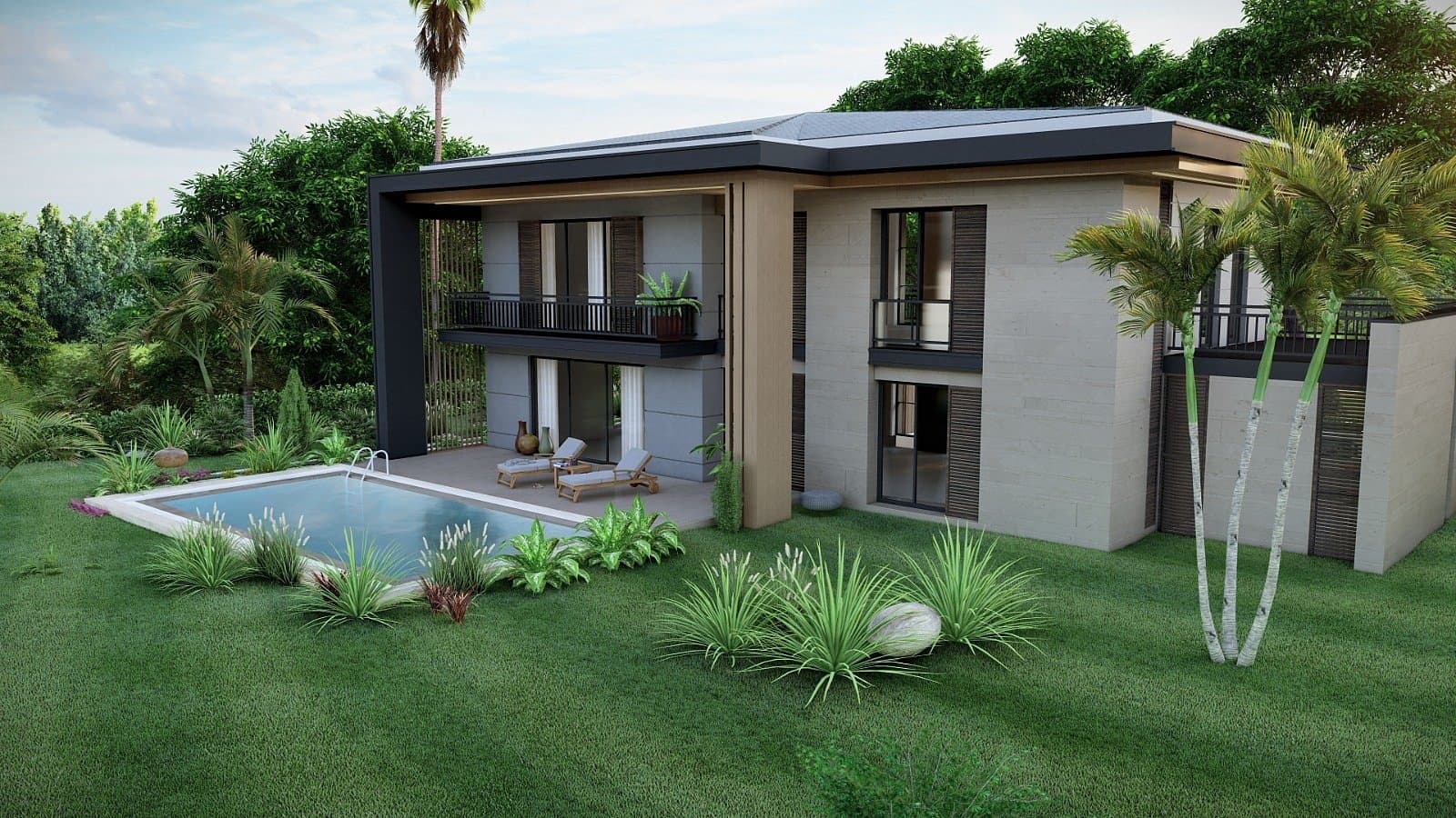 Villa in a Peaceful Complex Surrounded by Nature in Trabzon Ortahisar