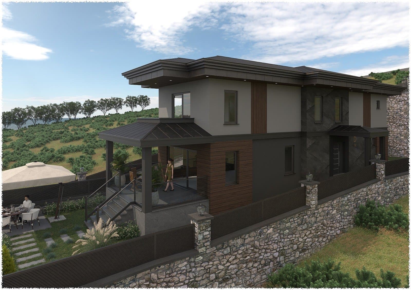 Villas with Large Garden Spaces in Trabzon